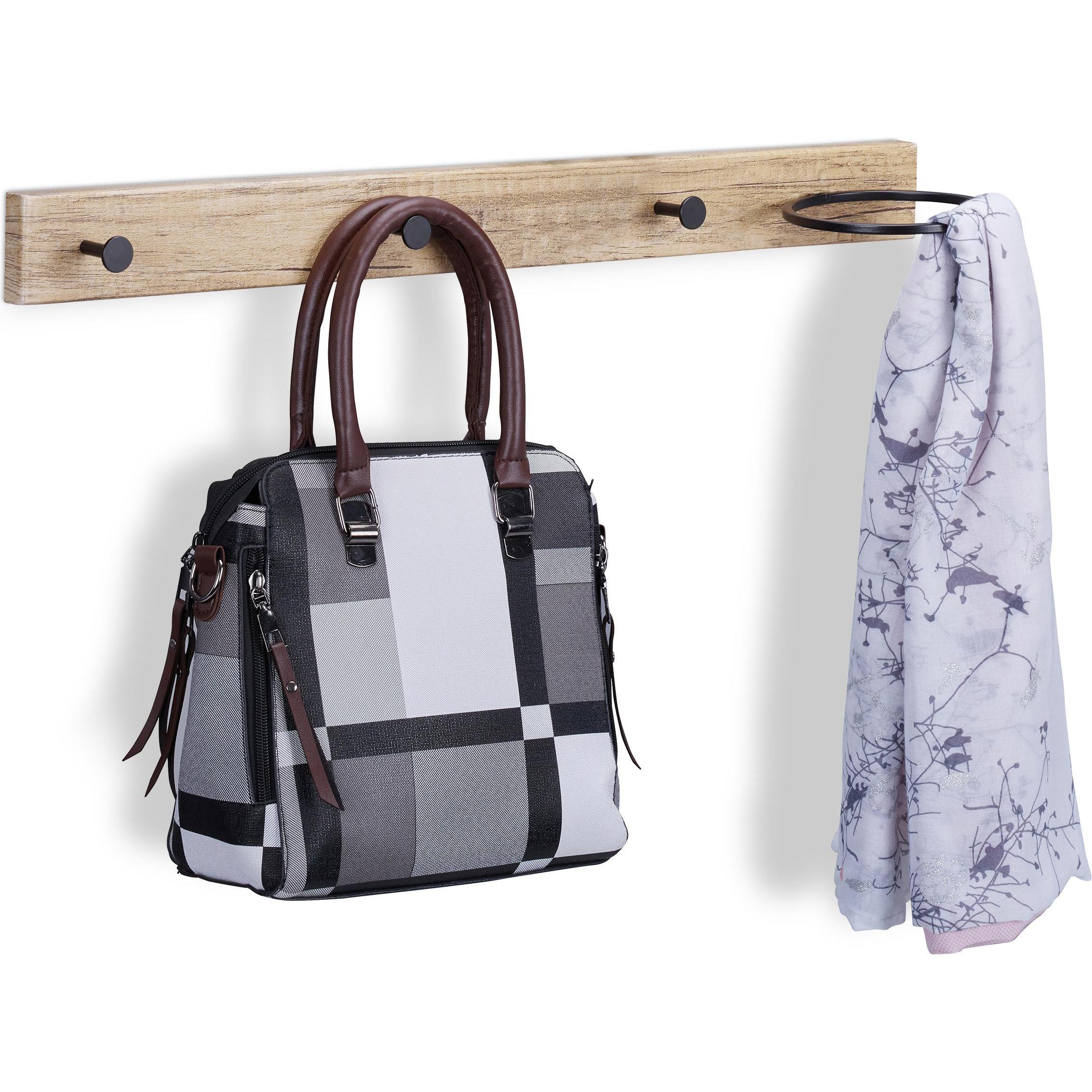 Thumbnail - Relaxdays, Garderobe + Kleiderhaken, Garderobenleiste