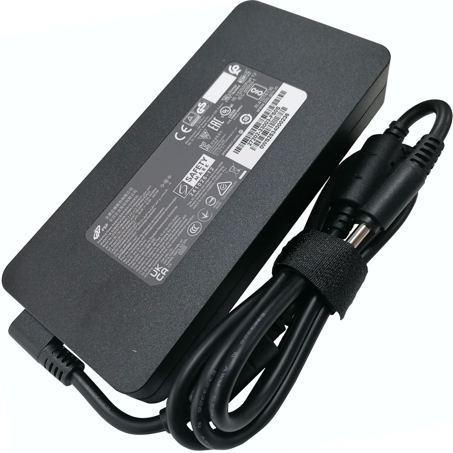Gigabyte Napájecí adaptér orig. 330W 20V, Alimentatore per notebook, Nero