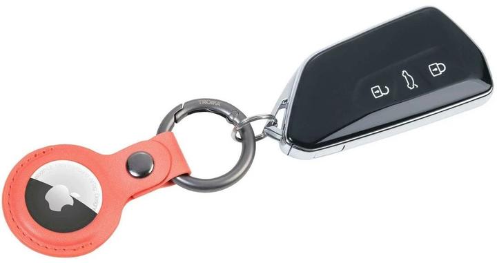 Actual product image Troika Key fob Airtag Cover Orange, motif: Round
