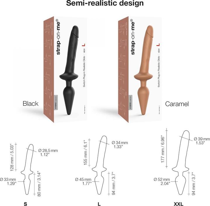 Produktbild Strap-on-me Switch Plug-In Dildo (S)
