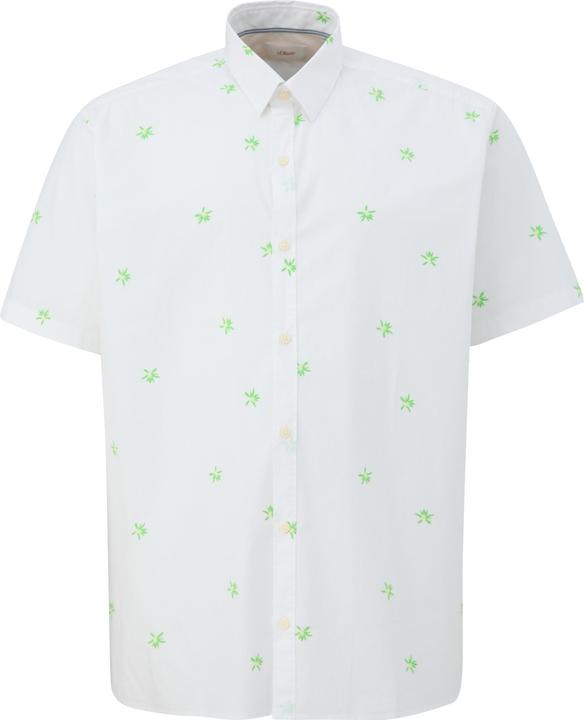 Immagine prodotto s.Oliver Hemd Gemustertes Kurzarmhemd aus Baumwollstretch (3XL)