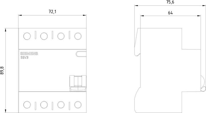 Produktbild Siemens FI-Schutzschalter