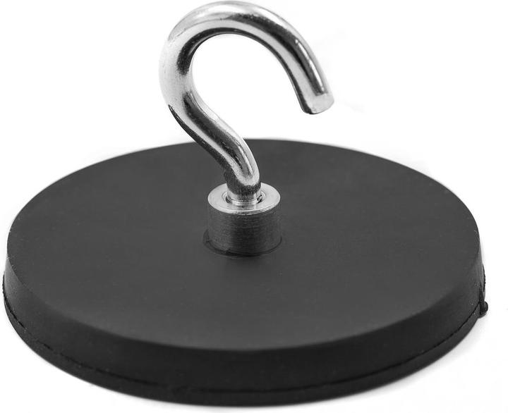 Actual product image Supermagnete Magnet system rubber-coated with hook (1x)