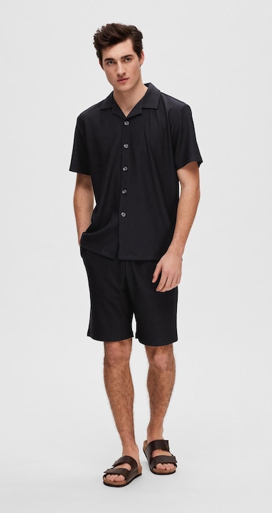 Produktbild Selected Homme Geripptes Kurzarmhemd (XL)