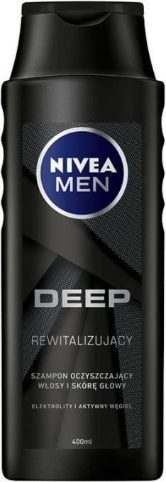 Actual product image NIVEA Men Deep Revitalizing Hair Shampoo 400Ml (400 ml, Liquid shampoo)