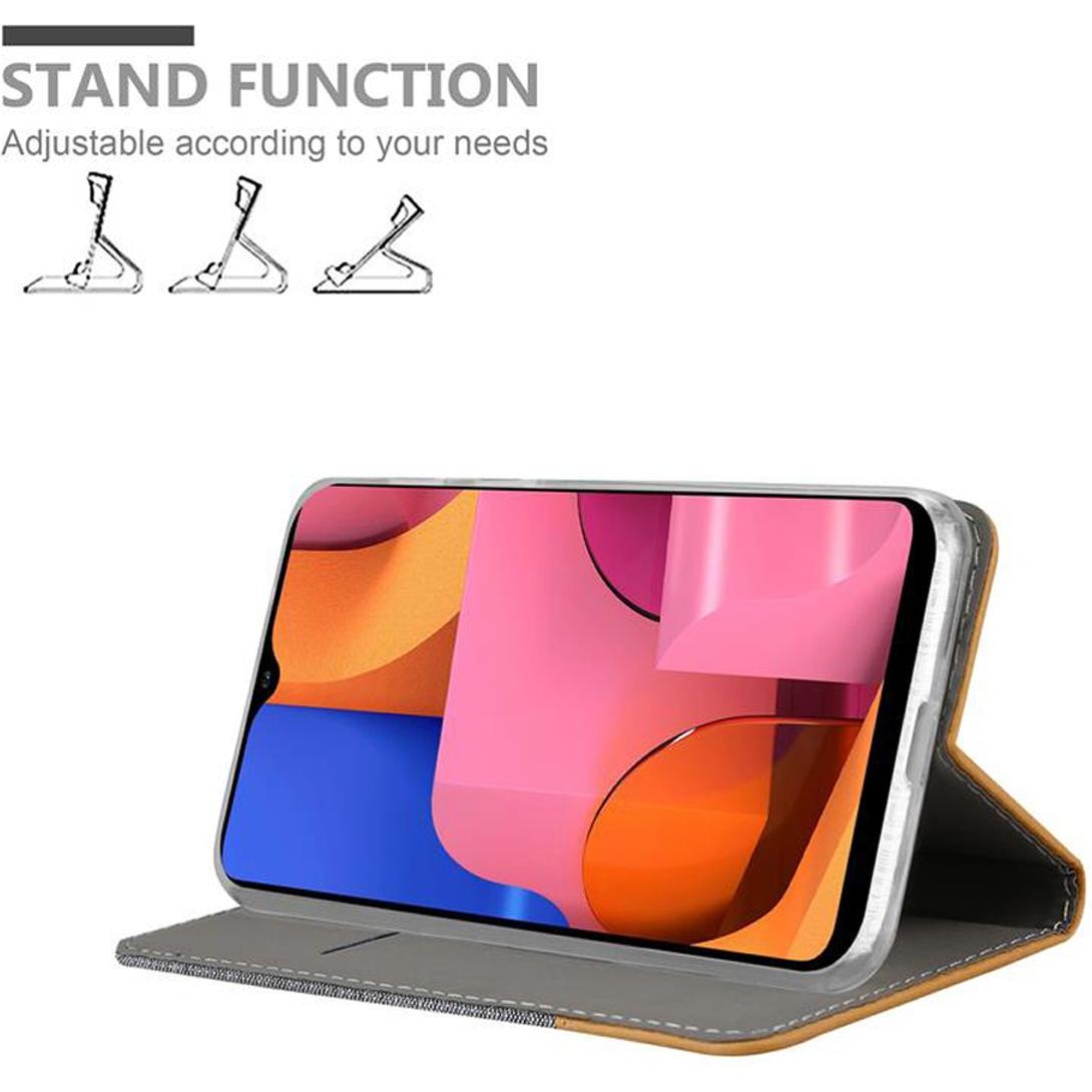 Thumbnail - Cadorabo Jeans Optik (Samsung Galaxy A21), Smartphone Hülle, Grau, Braun