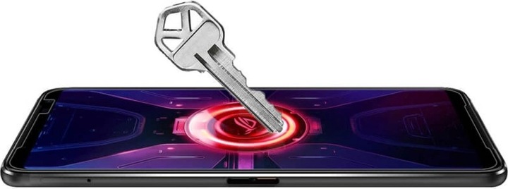 Actual product image Screenguard Asus ROG Phone 5S bulletproof glass protective film Case Friendly Design (1 Piece, Asus ROG Phone 5s)
