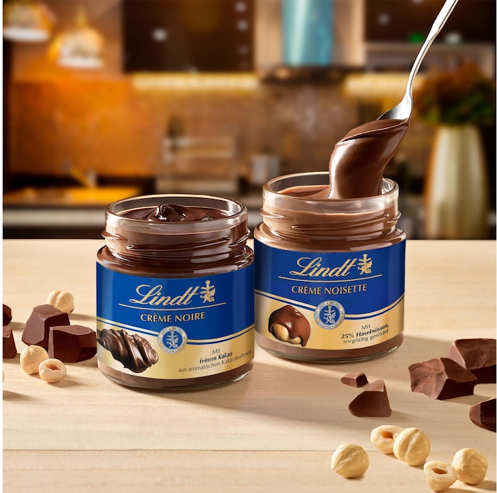 Actual product image Lindt Milk spread 25% hazelnut (220 g)