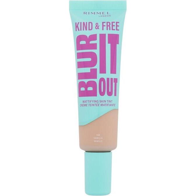 Rimmel London, Foundation, Kind & Free Blur It Out Mattierende Hauttönung 180 Vanille