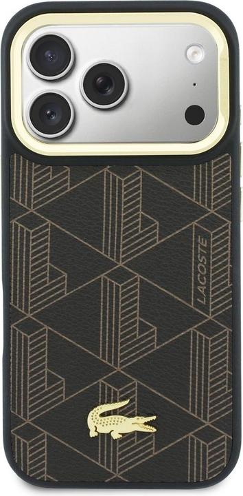 Produktbild Lacoste Case PVC Blend Stand for iPhone 17 Pro Max brown (Apple iPhone 17 Pro Max)