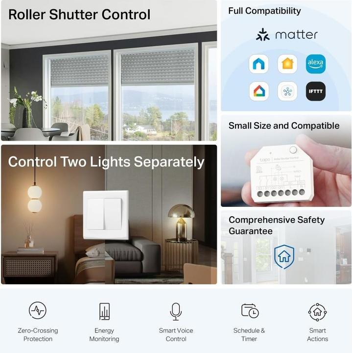 Productafbeelding TP-Link Tapo S112 Smart Switch Module (Schakelaandrijving)