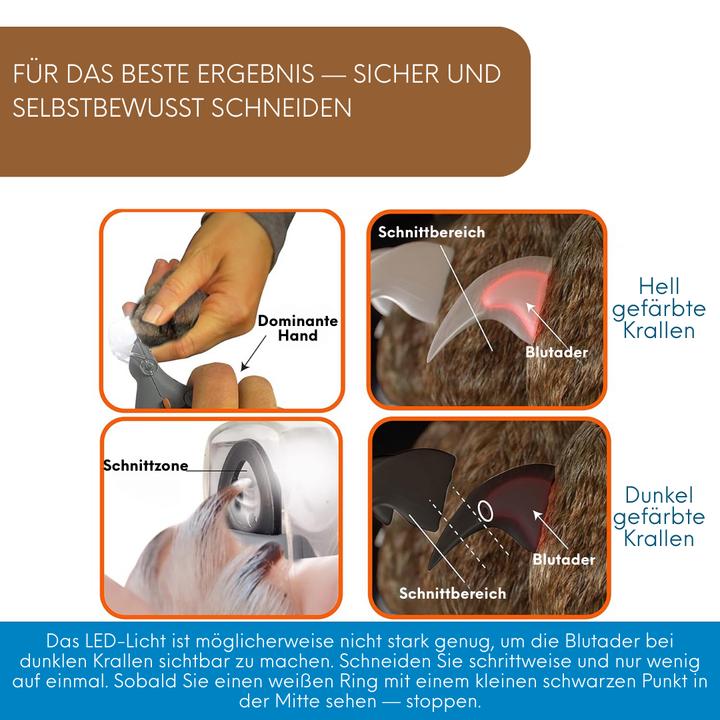 Produktbild Suba Krallenschere mit LED (Hund, Katze)