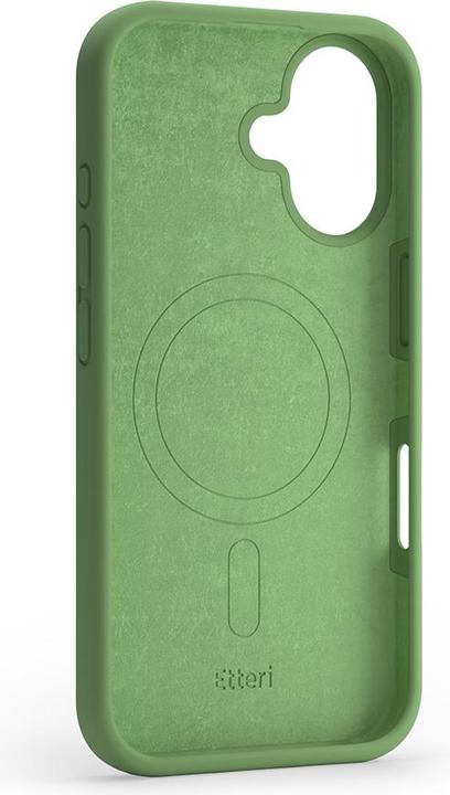 Actual product image Etteri Silicone Mag case for iPhone 16 6,1" light green (Apple iPhone 16)