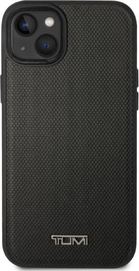 Actual product image Tumi TUHMP14SRBAK iPhone 14 6,1" czarny/black hardcase Leather Balistic Pattern MagSafe (Apple iPhone 14)