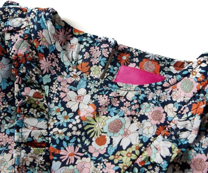 Produktbild vidaXL Kinder-Langarmbluse Dunkelblau 104,Material: 100 (104)