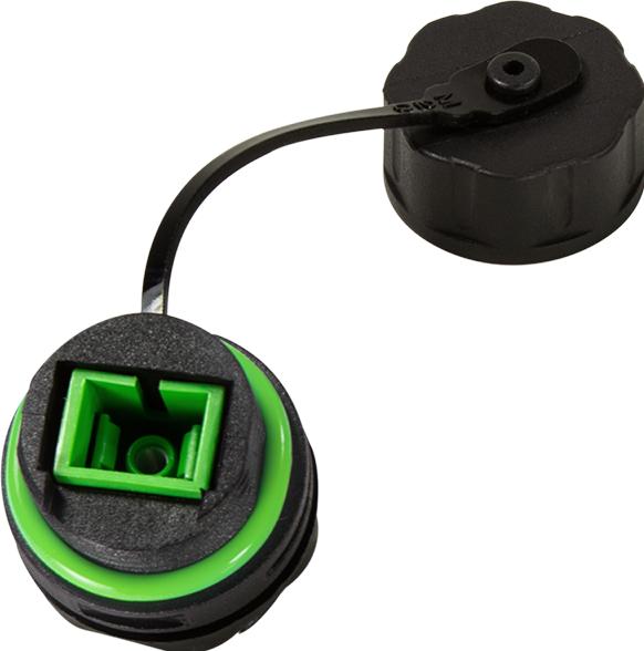 Actual product image LogiLink Waterproof SC-Simplex connector with cable sleeve and protective cap (Network coupling)