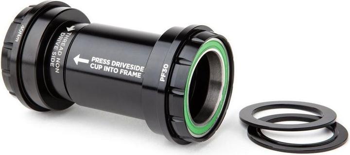 Actual product image Cane Creek Hellbender 70 PF30 bottom bracket, stainless steel, 24mm, 68/73mm, black