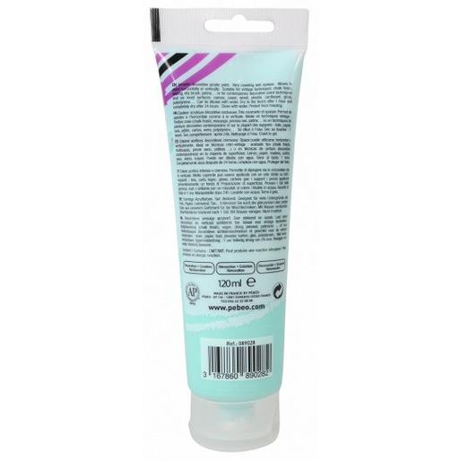 Thumbnail - Pebeo, Künstlerfarbe + Bastelfarbe, Decocrème Matt Acrylfarben (Wassergrün, 120 ml)