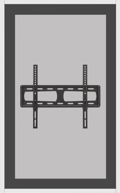 Image du produit Hagor HAG-BR-1 Series - Boîtier pour flat panel - verre de sécurité trempé, plaque de plâtre (Mur, 65", 125 kg)