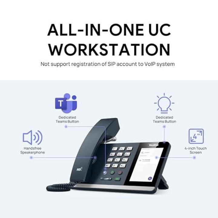 Produktbild Yealink MP45 - Teams Edition IP phone - Black - Wired handset