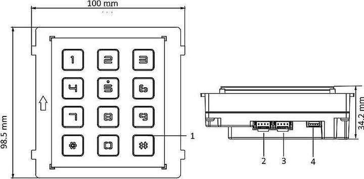 Actual product image Hikvision DS-KD-KP