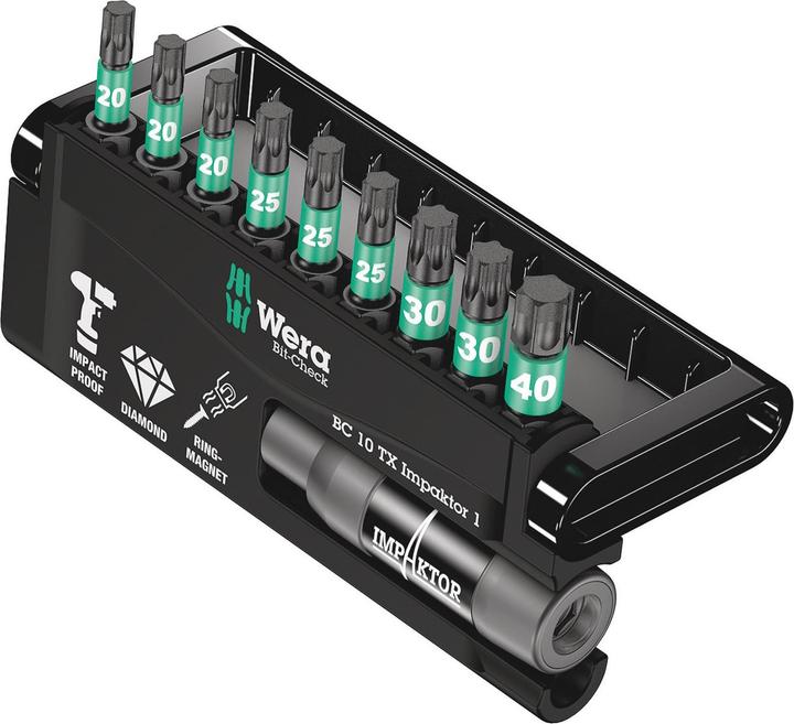 Produktbild Wera Bit-Check 10 TX Impaktor 1 (Innensechsrund TX)