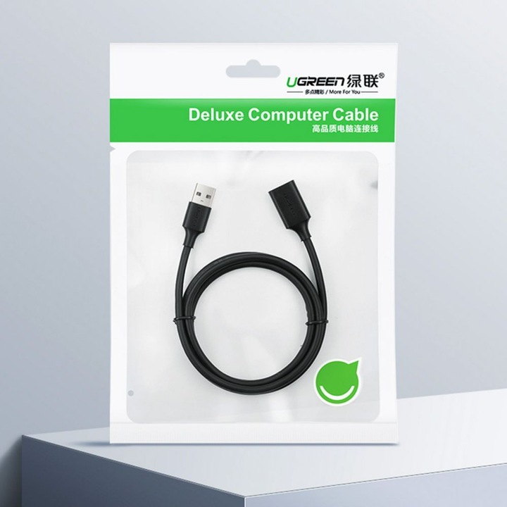 Actual product image Ugreen USB A — USB A (1.50 m, USB 2.0)