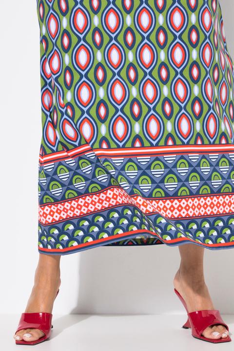 Immagine prodotto Ulla Popken Maxi abito dal taglio svasato e smanicato con scollo a V e tasche (54)