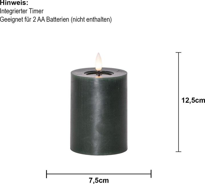 Actual product image Star Trading LED Pillar Candle Flame Flow