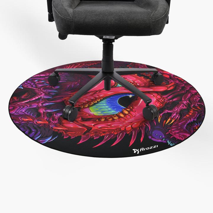 Actual product image Arozzi Zona Floorpad Crawling Chaos / Bodenschutzmatte / rund 121 cm Durchmesser / Drachen-Design (121 x 121 cm)