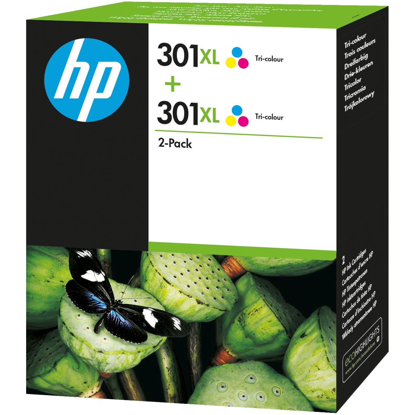HP, Druckerpatrone, 301xl (M, C, Y)