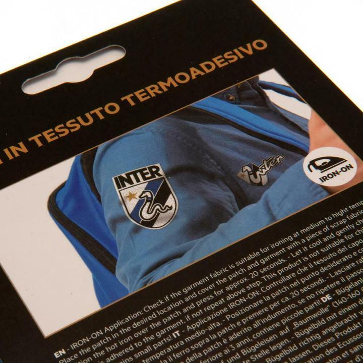 Productafbeelding Inter Milan FC Logo strijkbare stickerset 2 stuks (2 x)