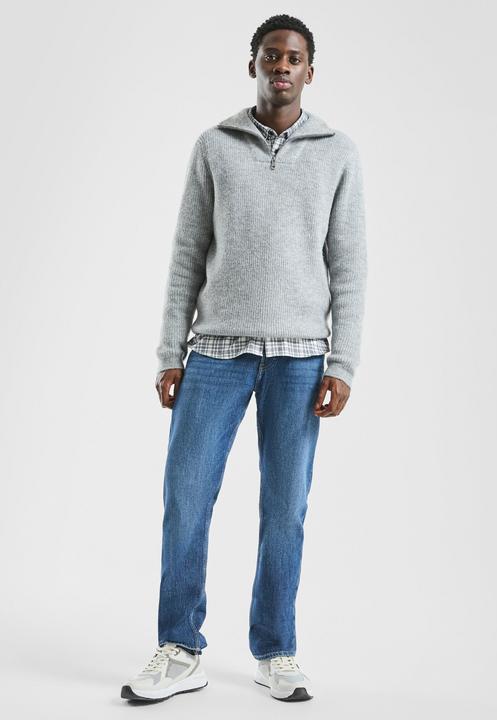 Produktbild s.Oliver Strickpullover Troyer Strickpullover in Wolloptik (M)