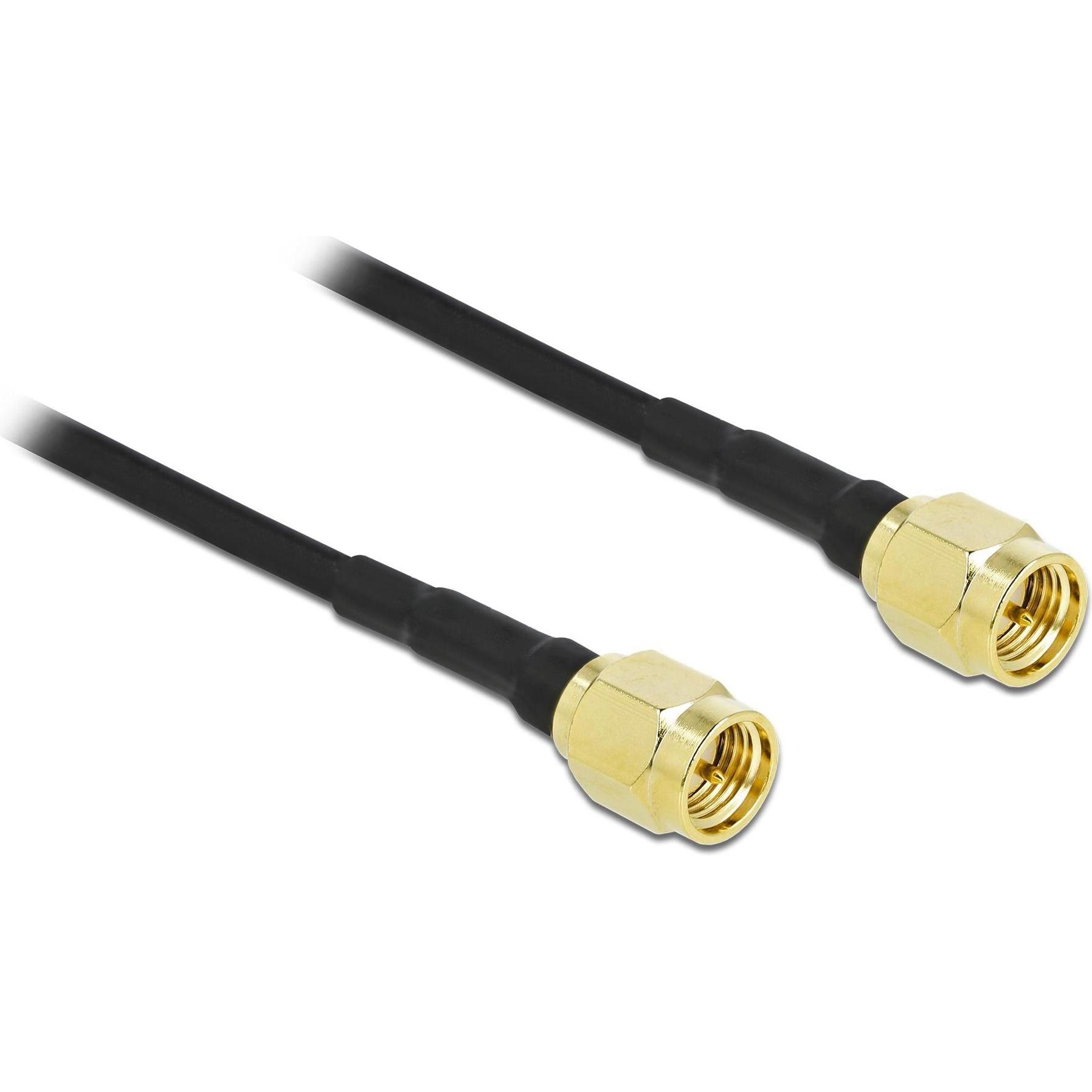 Delock Antennenkabel SMA Stecker zu SMA Stecker LMR/CFD100 10 m low loss (0.99 dB, Antennenkabel), Antennenkabel
