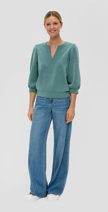 Produktbild s.Oliver Sweatshirt Langarmshirt mit Tunika-Ausschnitt (44)