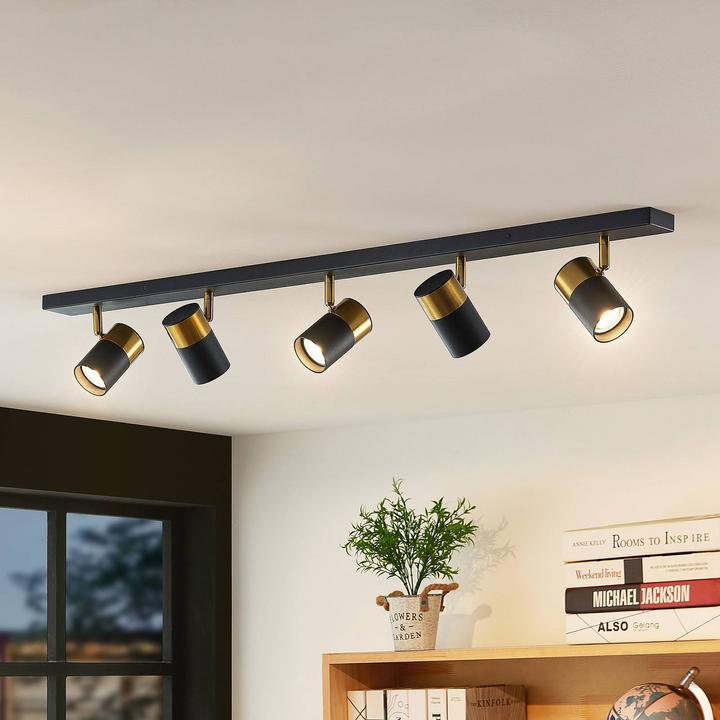 Produktbild Arcchio Evaro Deckenstrahler Goldring hinten 5-fl. (GU10)