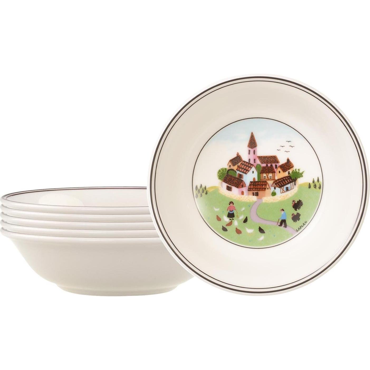 Villeroy & Boch Design Naif Dessertschalen, Schüssel + Schale, Mehrfarbig