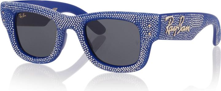Black, Blue and rhinestone pave