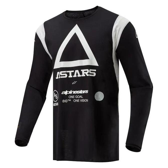 Alpinestars, Herren, Velotrikot, Jersey Techdura Blk (L), Schwarz, L
