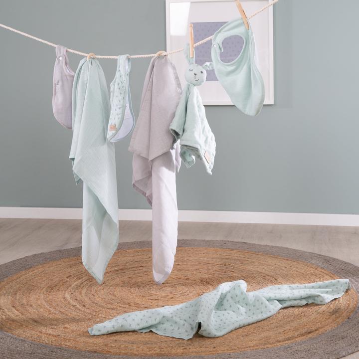 Actual product image Roba Gift set Baby Essentials Lil Planet frosty green