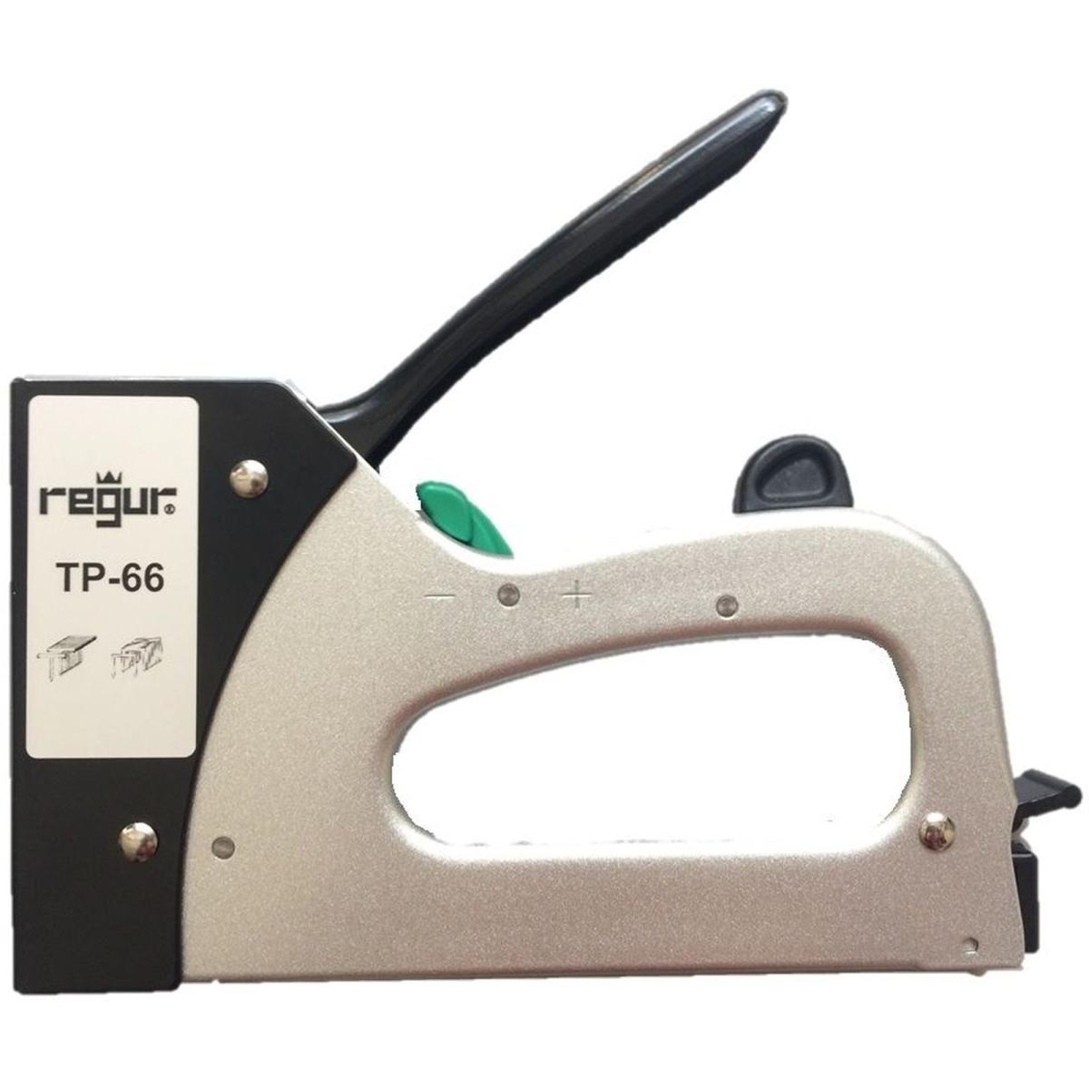 Regur, Tacker + Nagelpistole, Spezialtacker TP 66 silber/schwarz