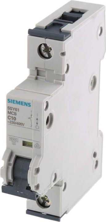Produktbild Siemens Sicherungsautomat 5SY6 10A Typ C 6kA