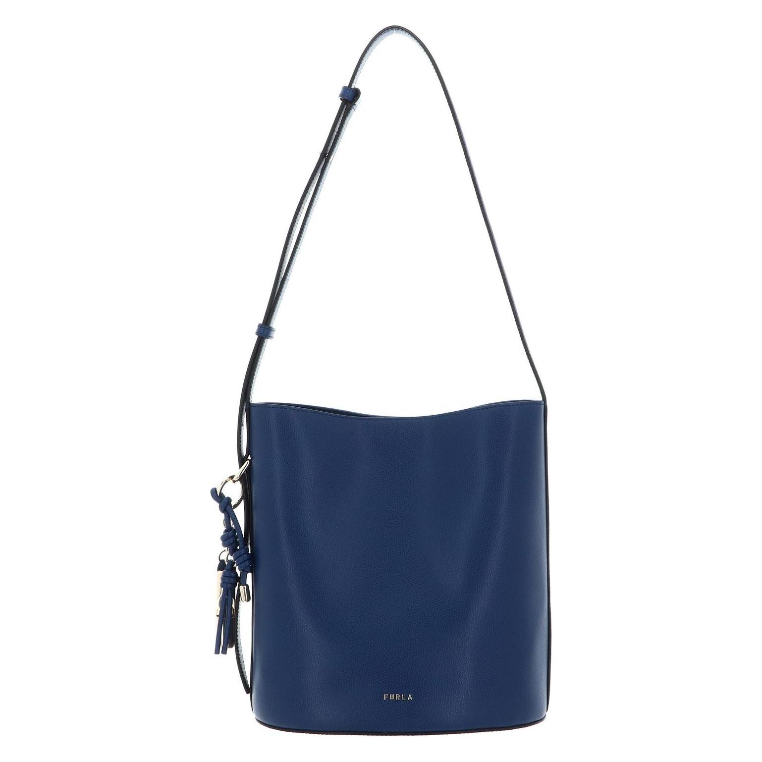 Furla, Damen, Handtasche, Roxie Bucket Bag, Blau