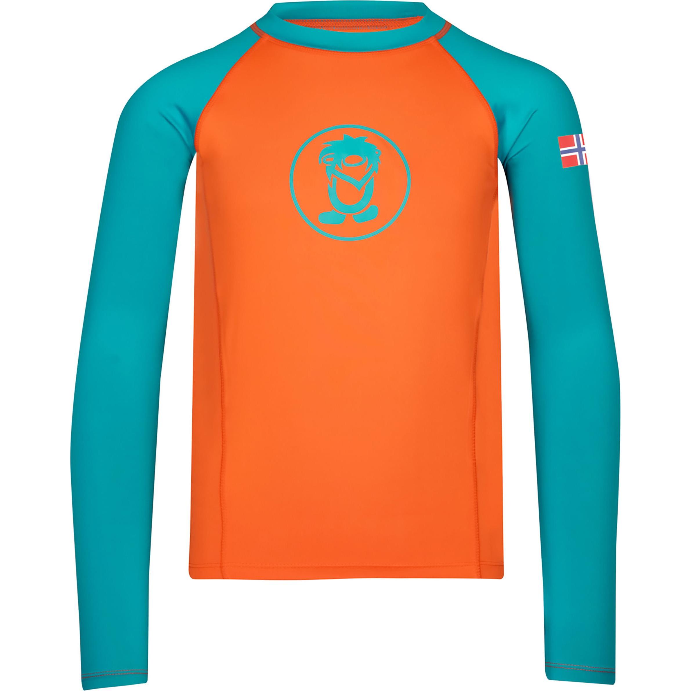 Trollkids, Jungen, Funktionsshirt, Kid's Kvalvika Shirt (110), Orange, 110