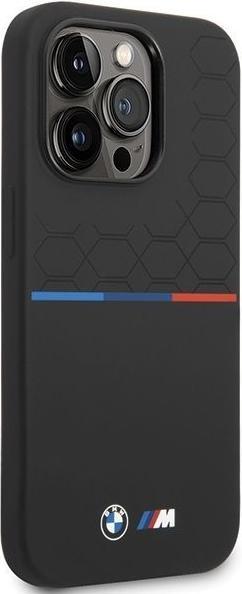 Actual product image BMW BMHCP15X22SMPK iPhone 15 Pro Max 6.7" czarny/black Silicone Pattern (Apple iPhone 15 Pro Max)