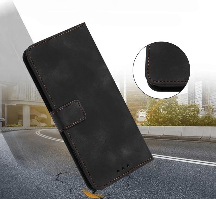 Image du produit Cover-Discount Galaxy S25+ / S24+ Plus – Wildleder Look Etui im Vintage Design (Samsung Galaxy S25+, Samsung Galaxy S24+)
