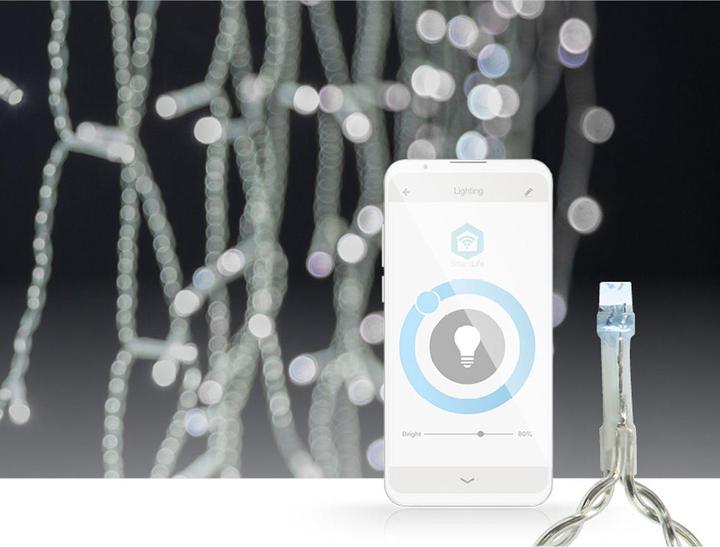 Actual product image Nedis SmartLife Decorative LED | Wi-Fi | Cold White | 400 LED's | 8.00 m | Android™ / IOS (0.23 m)