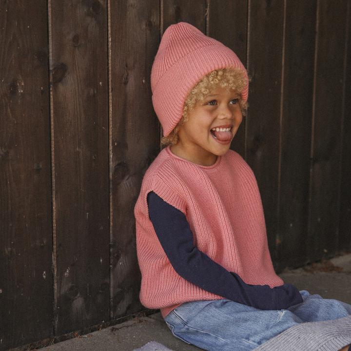 Produktbild Hvid Beanie Fonzie Bubblegum