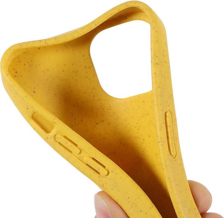 Actual product image Cover-Discount iPhone 15 Pro Max - Eco-Friendly Organic Sleeve yellow (Apple iPhone 15 Pro Max)