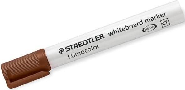 Image du produit Staedtler 351 Marqueur pour tableau blanc Lumoc brown (Marron, Argent, 2 mm, 1 x)